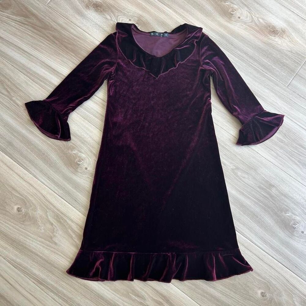Girls sz 9/10 Hype Burgundy Purple dresses